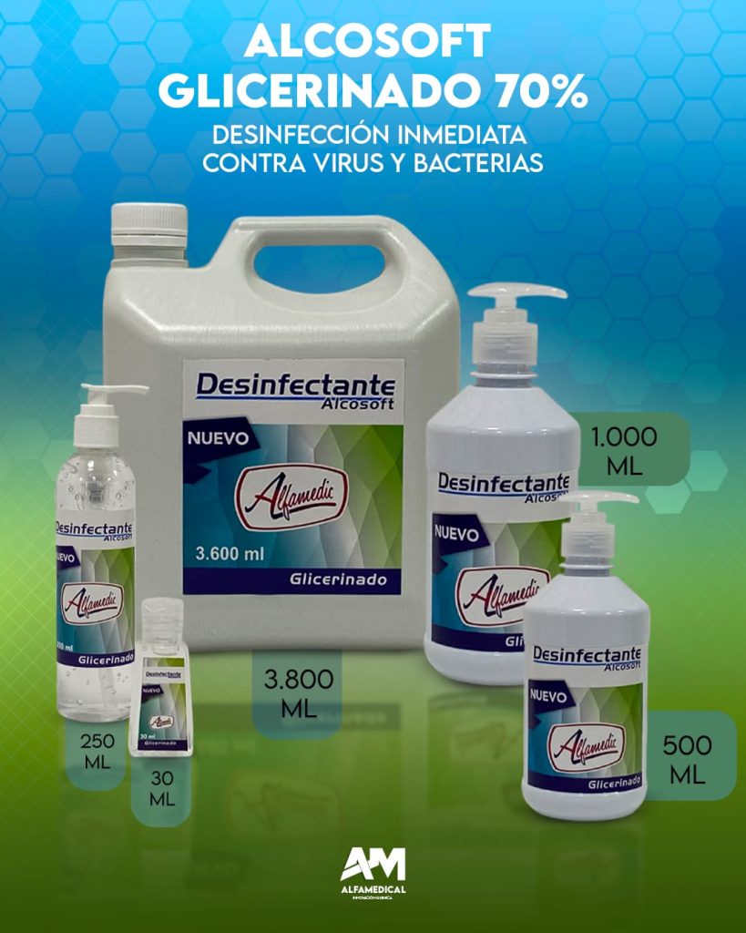 Alcosoft Glicerinado 70%